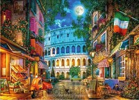 The colosseum by moonlight