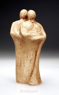 Beeld ouders 19cm creme