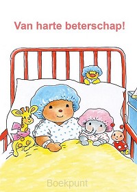 Ansichtkaart 15x10,5 van harte beterscha