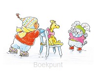 Ansichtkaart 15x10,5 bobbi schaatst