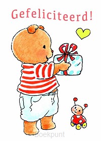 Ansichtkaart 15x10,5 bobbi gefeliciteerd