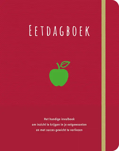 Eetdagboek (bordeaux fond)