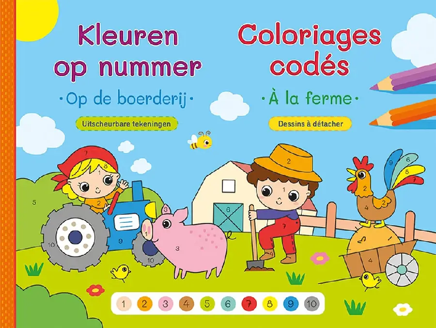 Kleuren op nummer - Op de boerderij / Co