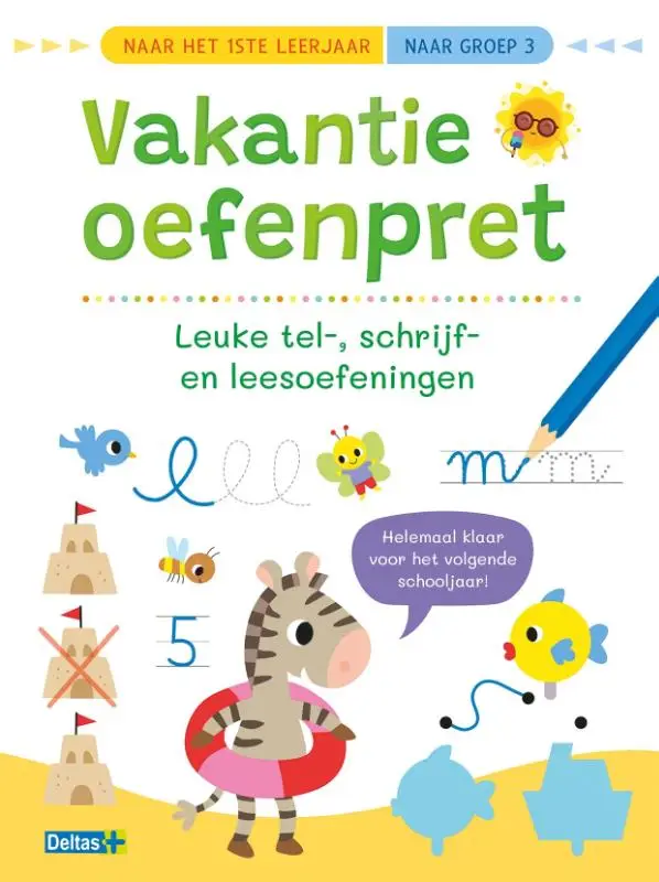 Vakantie oefenpret - Leuke tel-, schrijf