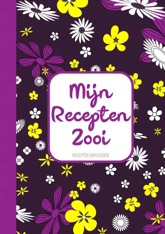 Grappig Cadeau - Recepten Invulboek - Receptenboek - 'Mijn Recepten Zooi'