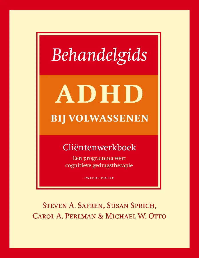 Behandelgids ADHD bij volwassenen, cliëntenwerkboek - tweede editie