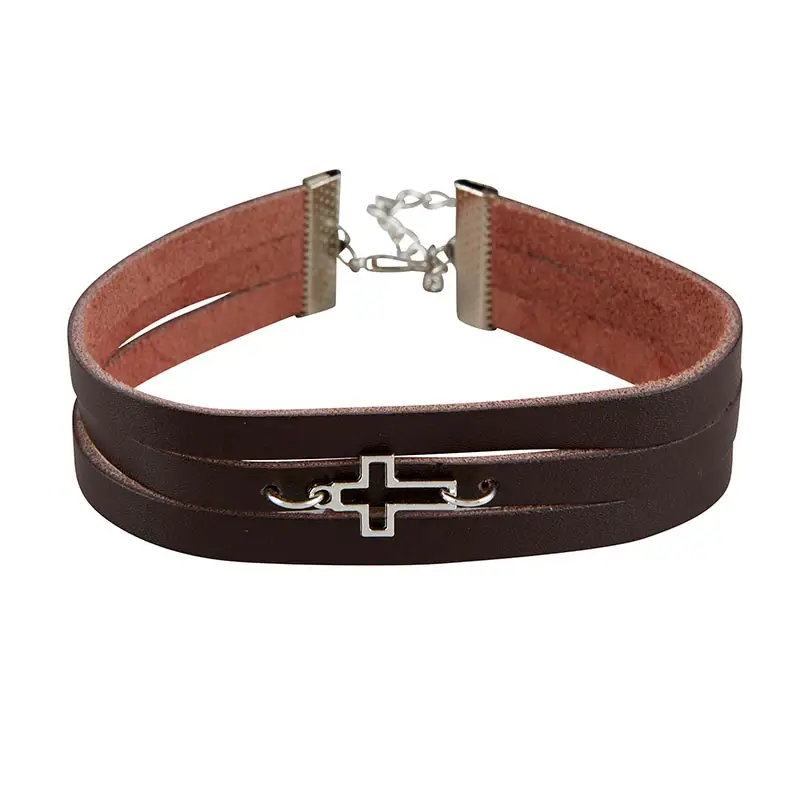 Leather Bracelet Cross