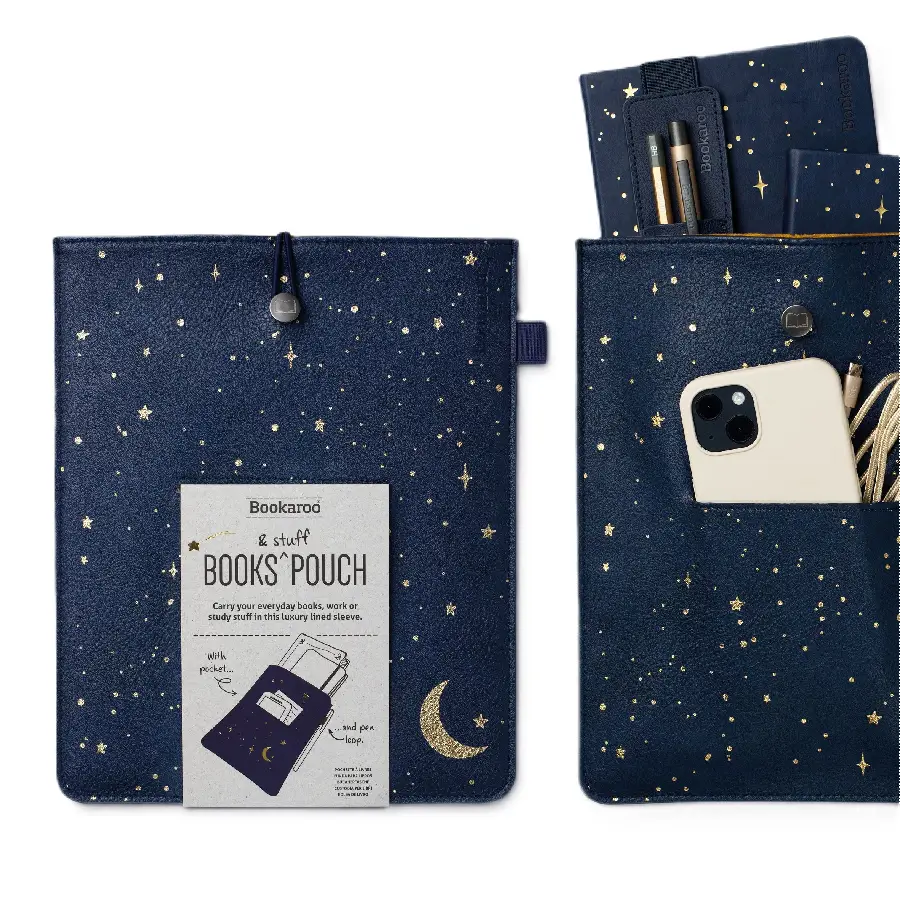 Bookaroo Books & Stuff Pouch - Moon & Stars
