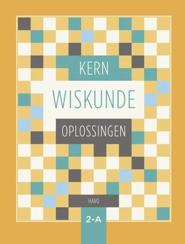 Havo leerjaar 2 deel A / KERN Wiskunde / Oplossingen