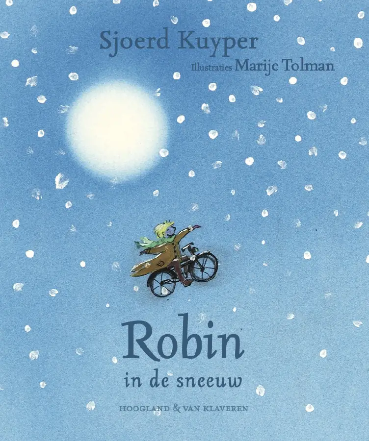 Robin in de sneeuw