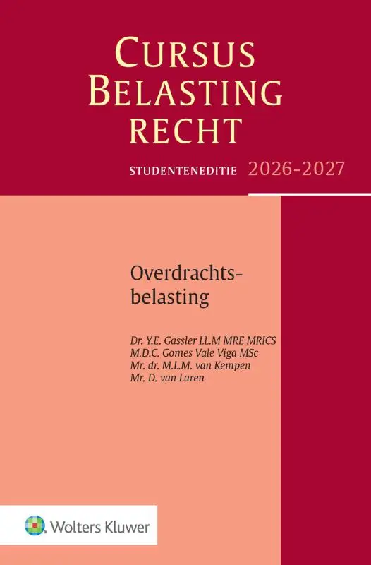 Cursus Belastingrecht Overdrachtsbelasting / 2026-2027