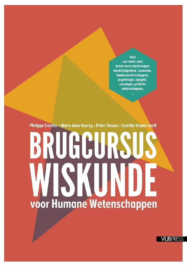 Brugcursus wiskunde voor humane wetenschappen