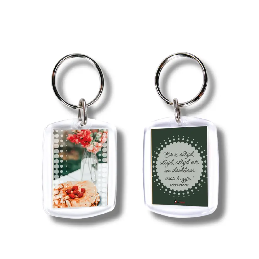 Sleutelhanger er is altijd iets om dankb