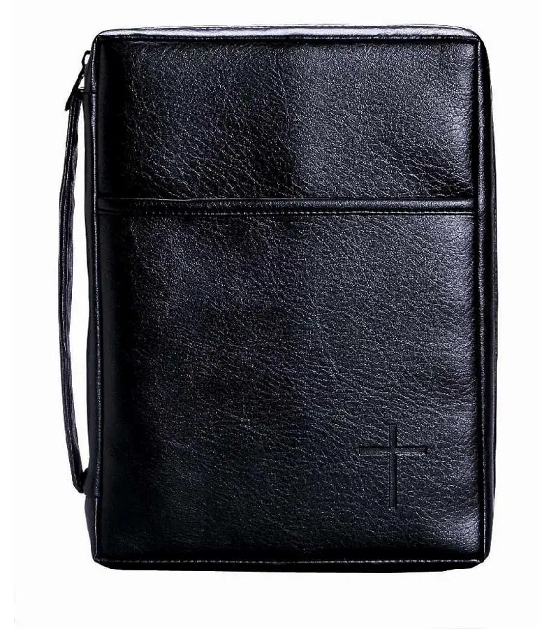 Soft vinyl biblecover black Large