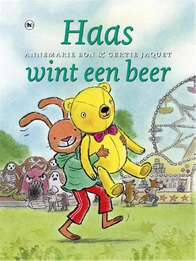 Haas wint een beer