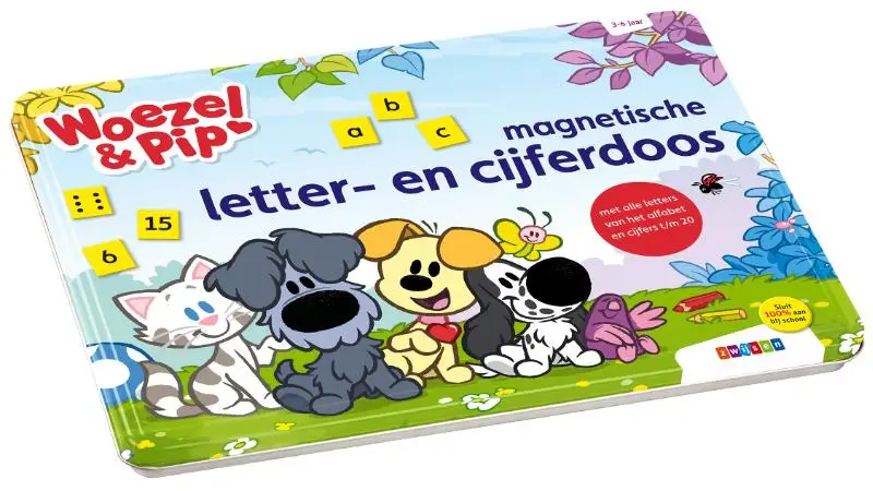 Woezel & Pip magnetische letter- en cijferdoos / 3-4 jaar