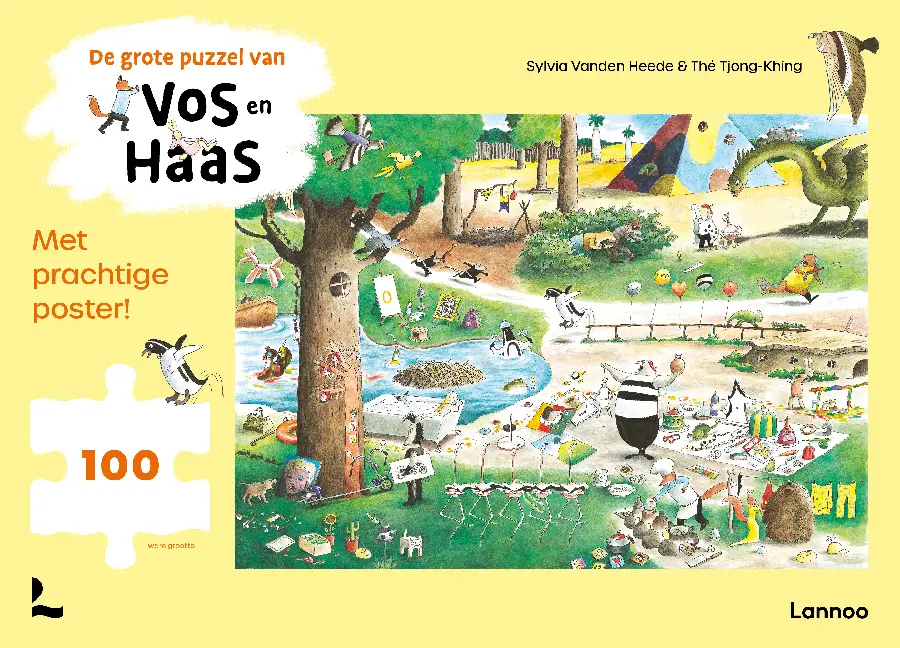 De grote puzzel van Vos en Haas (100 stukken)