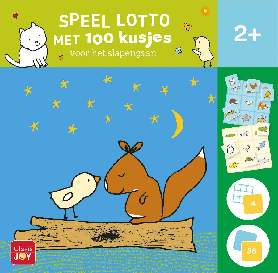 Speel lotto. 100 kusjes voor het slapeng