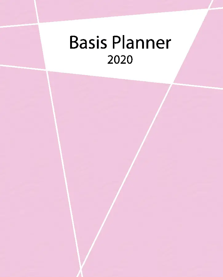 Basis Planner 2020 - Pink edition