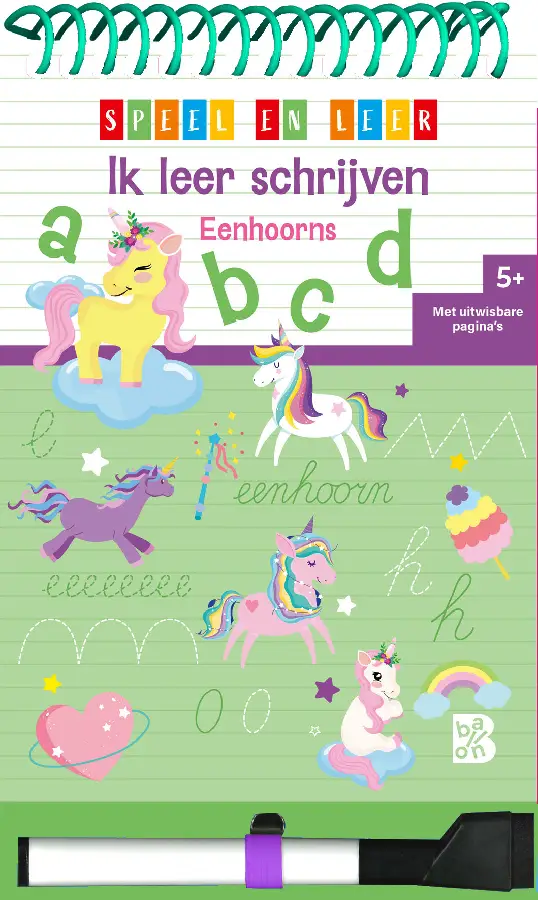 Ik leer schrijven Eenhoorns