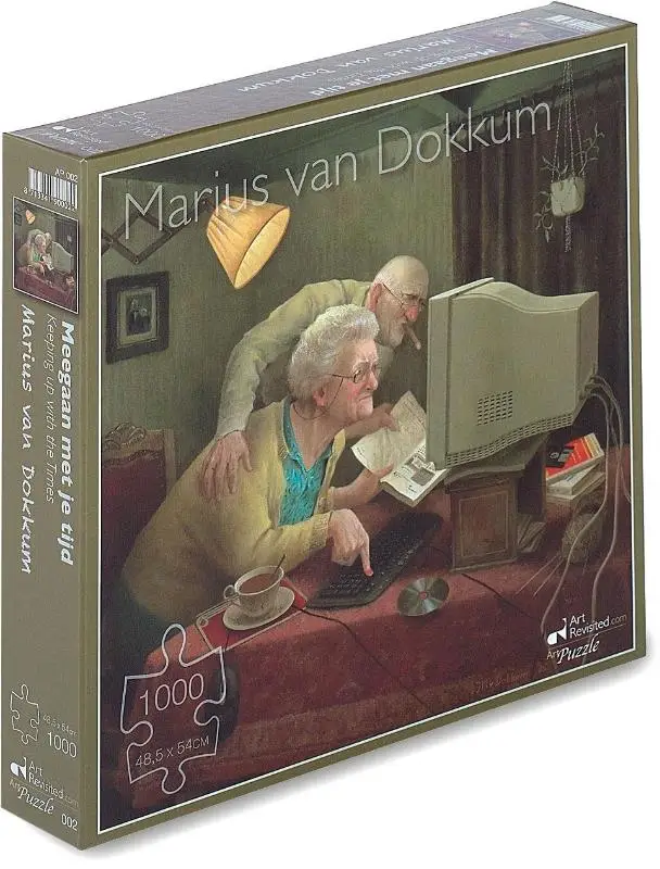 Marius van Dokkum - Meegaan met je tijd- Puzzel 1000 stukjes