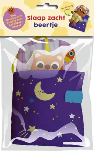Slaap lekker! Linnenboek met diertje om