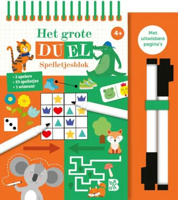 Het grote duel spelletjesblok 4+