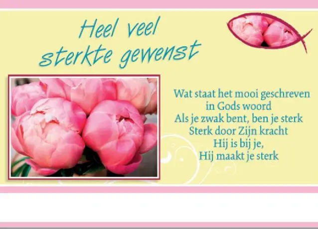 Wenskaart sterkte