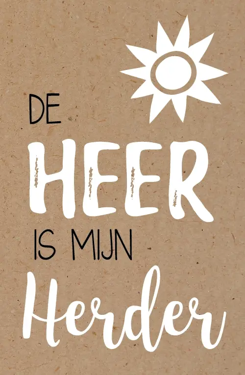 Wenskaart psalm 23