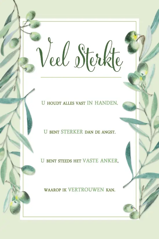 Wenskaart sterkte