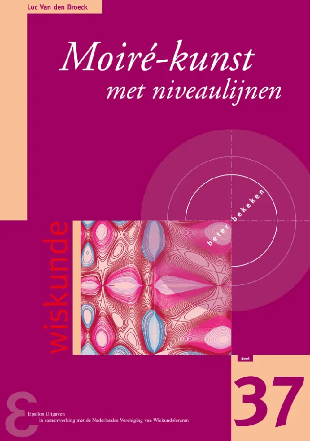 Moire-kunst met niveaulijnen