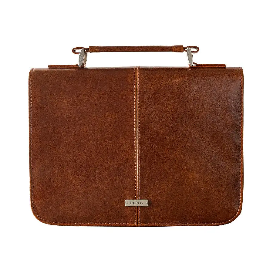 Bijbelhoes medium bruin luxleather