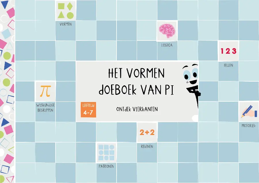 Het vormen doeboek van Pi