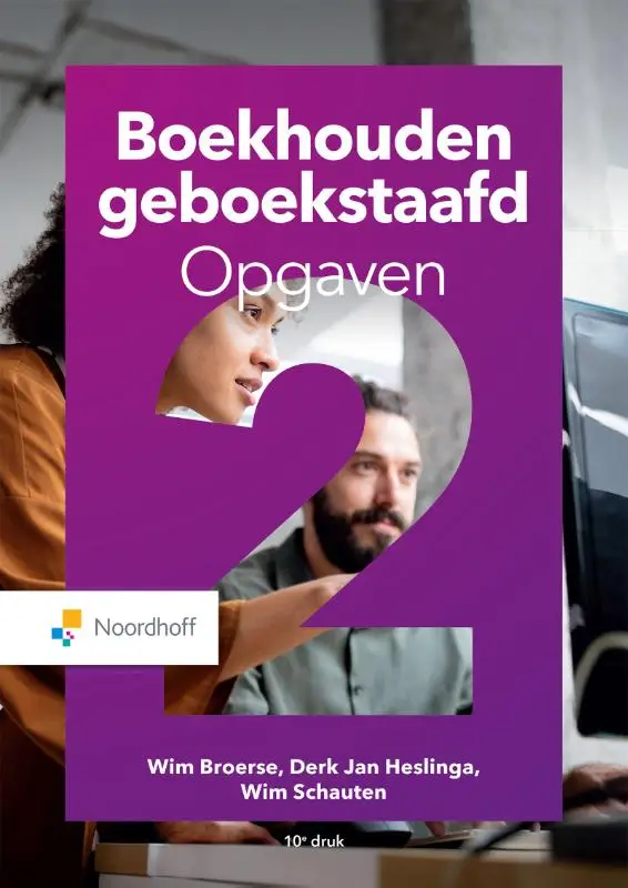 Boekhouden geboekstaafd / 2 opgaven