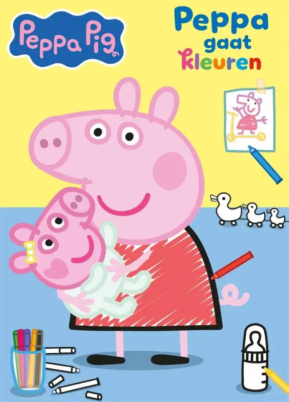 Peppa gaat kleuren