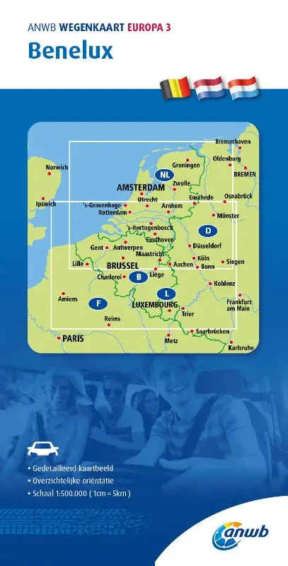 ANWB Wegenkaart 3. Benelux