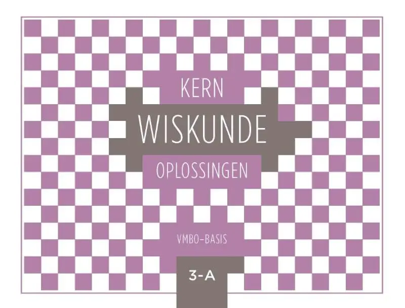 vmbo-basis leerjaar 3 deel A / KERN Wiskunde / oplossingenboek