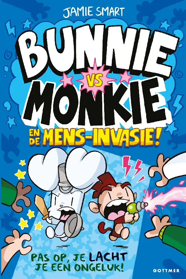 Bunnie vs monkie en de mens-invasie
