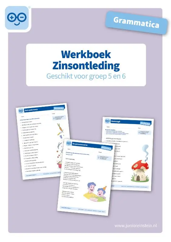 Zinsontleding Werkboek Grammatica voor groep 5 en 6
