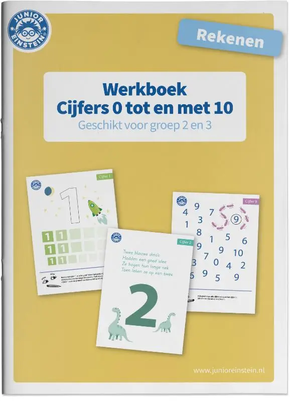 Cijfers 0 tm 10 voor groep 2 en 3 / Rekenen / Werkboek