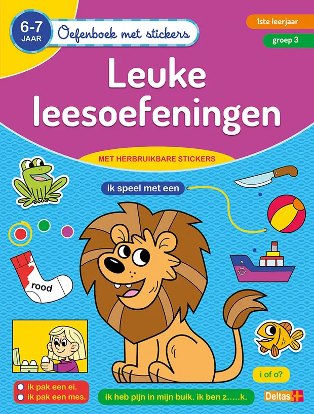 Oefenboek met stickers - Leuke leesoefen